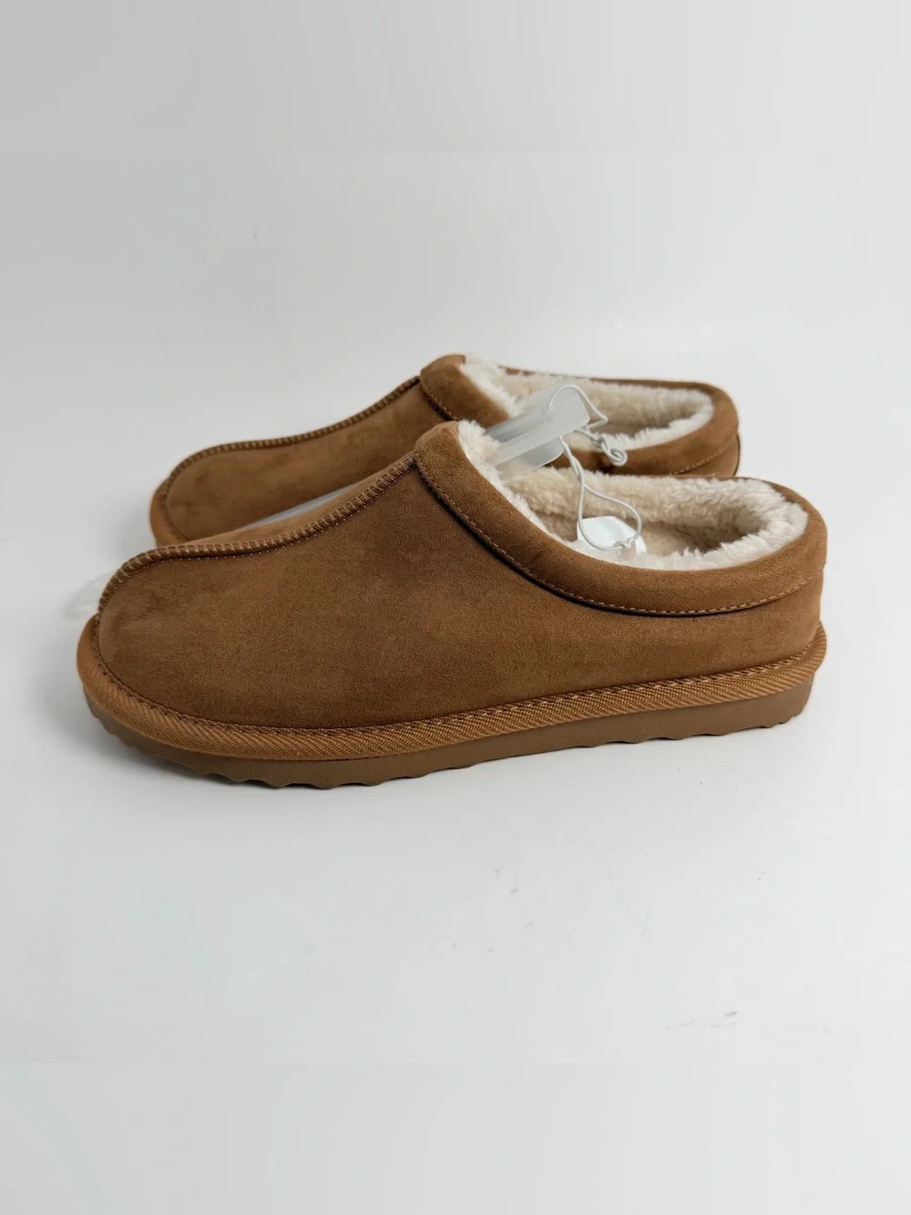 Target Kids Brown Faux-Shearling Slip-On Slippers